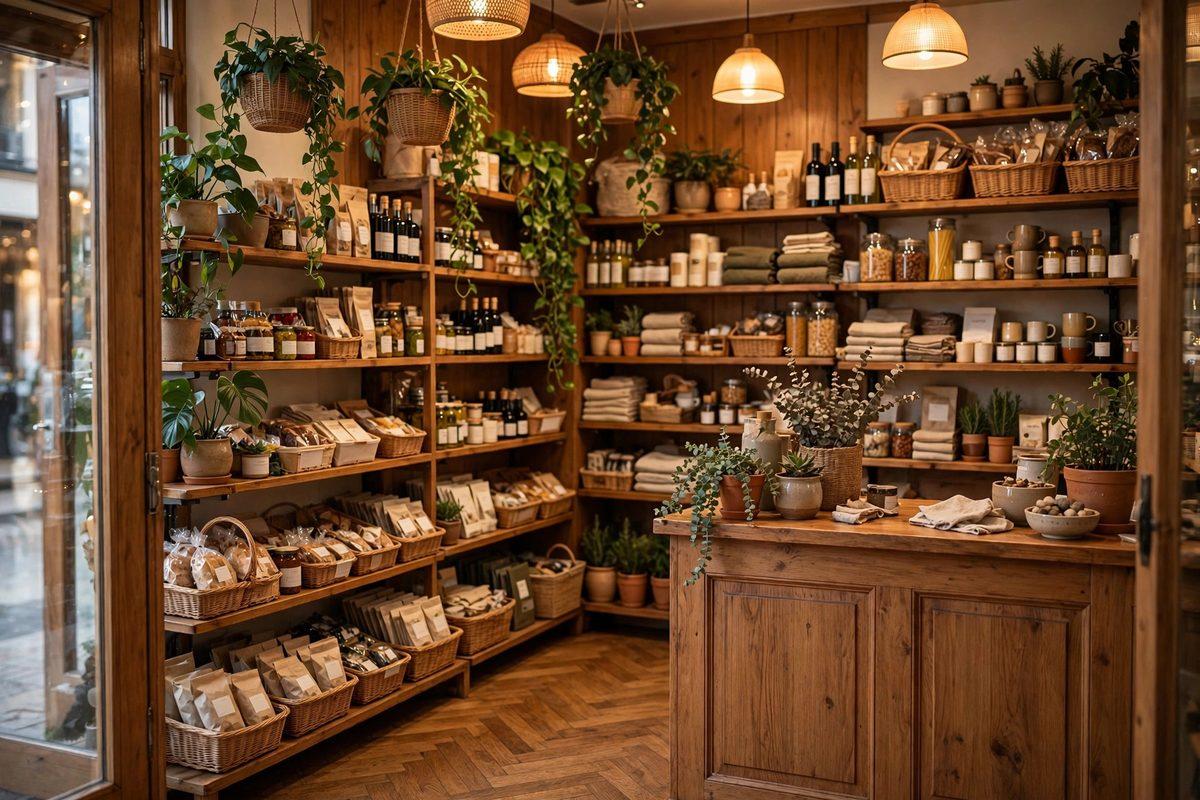 Warm, welcoming interior of a small neighbourhood shop