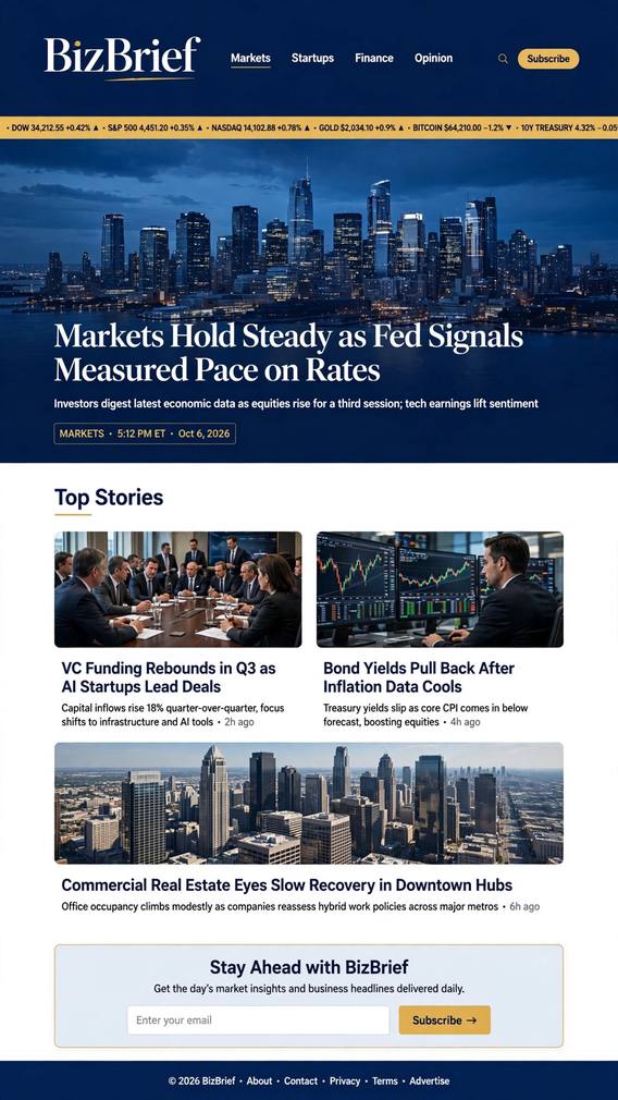 BizBrief - CMS website design